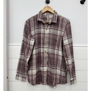 Women’s Kuhl Plaid Flannel Button Down Long Sleeve Shirt L